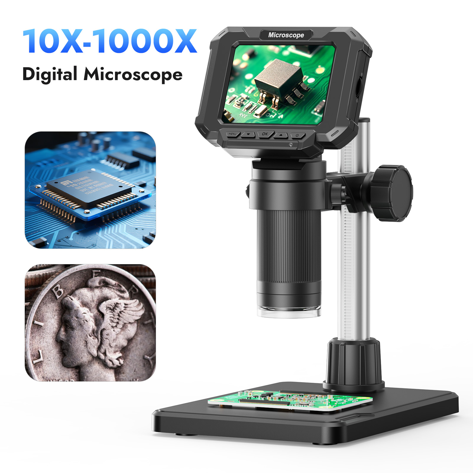 Electronics Repair Videos - Microscópio digital de 2,8 polegadas, ampliação