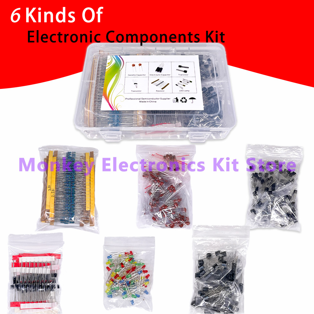 Electronics Repair Center - 6 tipos de componentes kit resistência