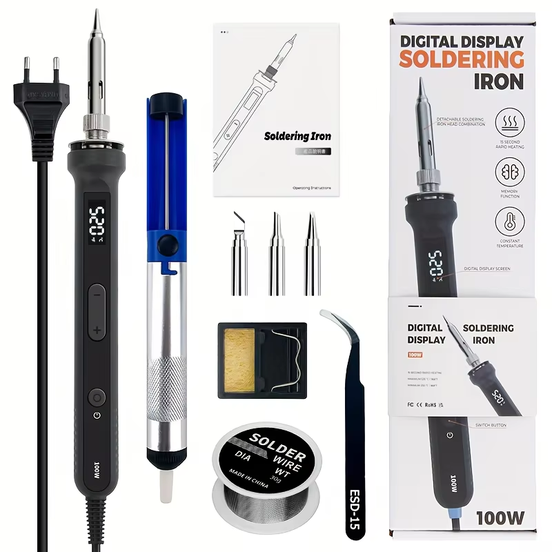 Electronics Repair Manual - Kit de ferro de solda digital