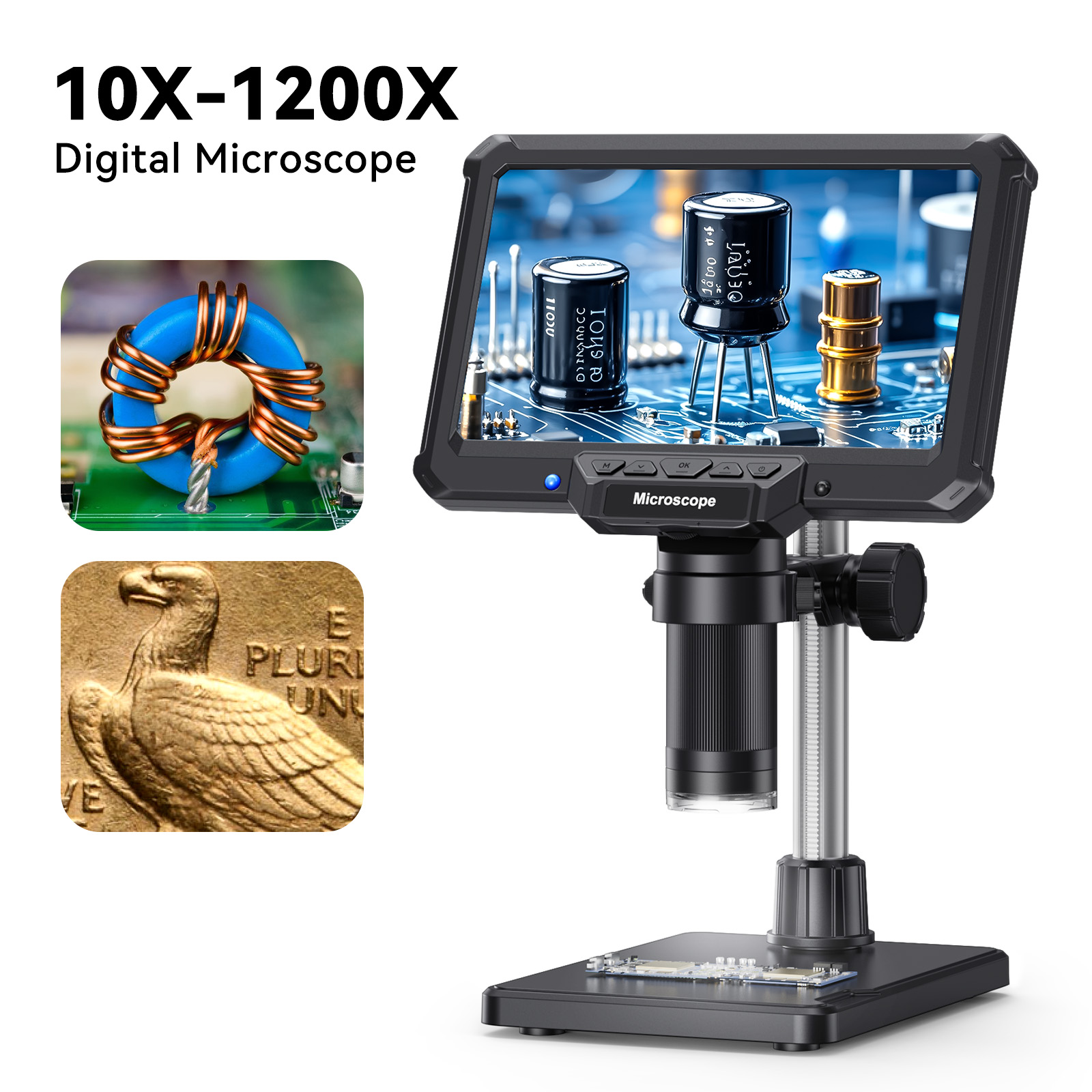 Electronics Repair Videos - Hayve microscópio digital de 7 polegadas