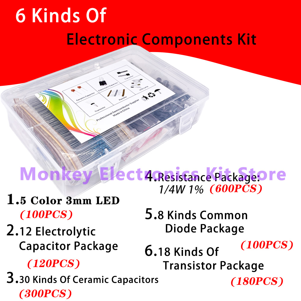 6 tipos de componentes kit res - Electronics Repair Center avaliação e preço